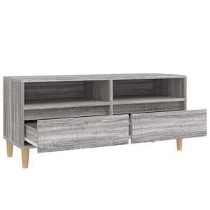 TV skříňka šedá sonoma 100 x 34,5 x 44,5 cm kompozitní dřevo - obrázek 8