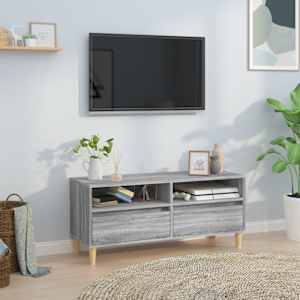 TV skříňka šedá sonoma 100 x 34,5 x 44,5 cm kompozitní dřevo - obrázek 1