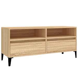 TV skříňka dub sonoma 100 x 34,5 x 44,5 cm kompozitní dřevo - obrázek 2