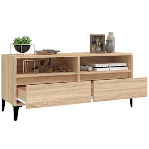TV skříňka dub sonoma 100 x 34,5 x 44,5 cm kompozitní dřevo - obrázek 5