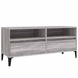 TV skříňka šedá sonoma 100 x 34,5 x 44,5 cm kompozitní dřevo - obrázek 2