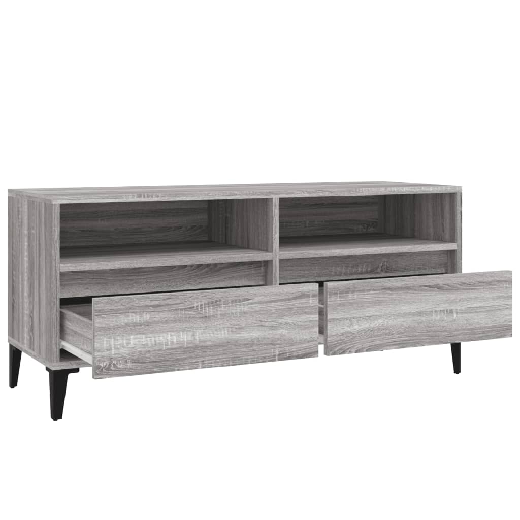 TV omarica siva sonoma 100x34,5x44,5 cm inženirski les