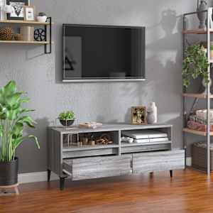 TV skříňka šedá sonoma 100 x 34,5 x 44,5 cm kompozitní dřevo - obrázek 3