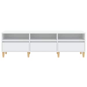 TV skříňka bílá 150 x 30 x 44,5 cm kompozitní dřevo - obrázek 6
