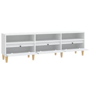 TV skříňka bílá 150 x 30 x 44,5 cm kompozitní dřevo - obrázek 7