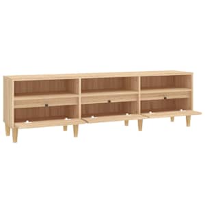 TV skříňka dub sonoma 150 x 30 x 44,5 cm kompozitní dřevo - obrázek 7