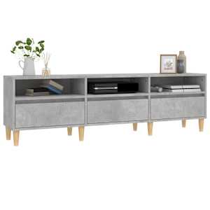 TV skříňka betonově šedá 150 x 30 x 44,5 cm kompozitní dřevo - obrázek 4