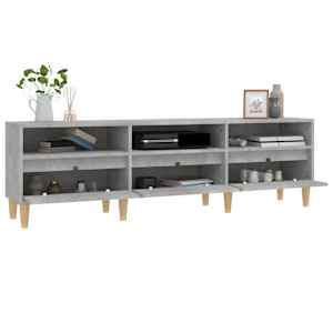 TV skříňka betonově šedá 150 x 30 x 44,5 cm kompozitní dřevo - obrázek 5