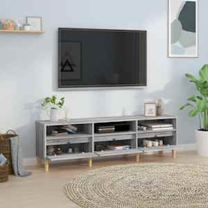 TV skříňka šedá sonoma 150 x 30 x 44,5 cm kompozitní dřevo - obrázek 3