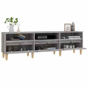TV skříňka šedá sonoma 150 x 30 x 44,5 cm kompozitní dřevo - obrázek 5