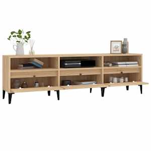 TV skříňka dub sonoma 150 x 30 x 44,5 cm kompozitní dřevo - obrázek 5