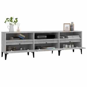 TV skříňka betonově šedá 150 x 30 x 44,5 cm kompozitní dřevo - obrázek 5
