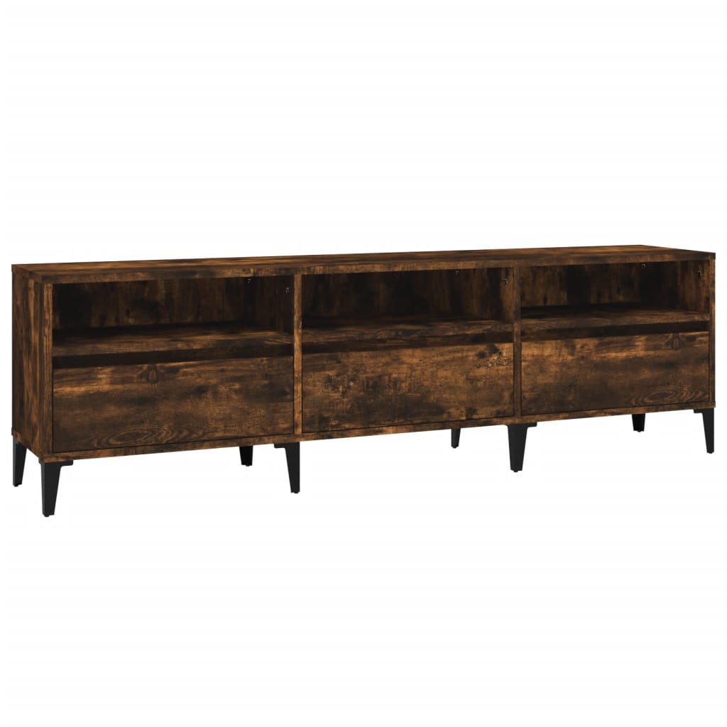 vidaXL TV skříňka kouřový dub 150 x 30 x 44,5 cm kompozitní dřevo