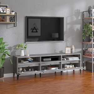 TV skříňka šedá sonoma 150 x 30 x 44,5 cm kompozitní dřevo - obrázek 3