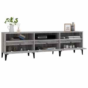 TV skříňka šedá sonoma 150 x 30 x 44,5 cm kompozitní dřevo - obrázek 5
