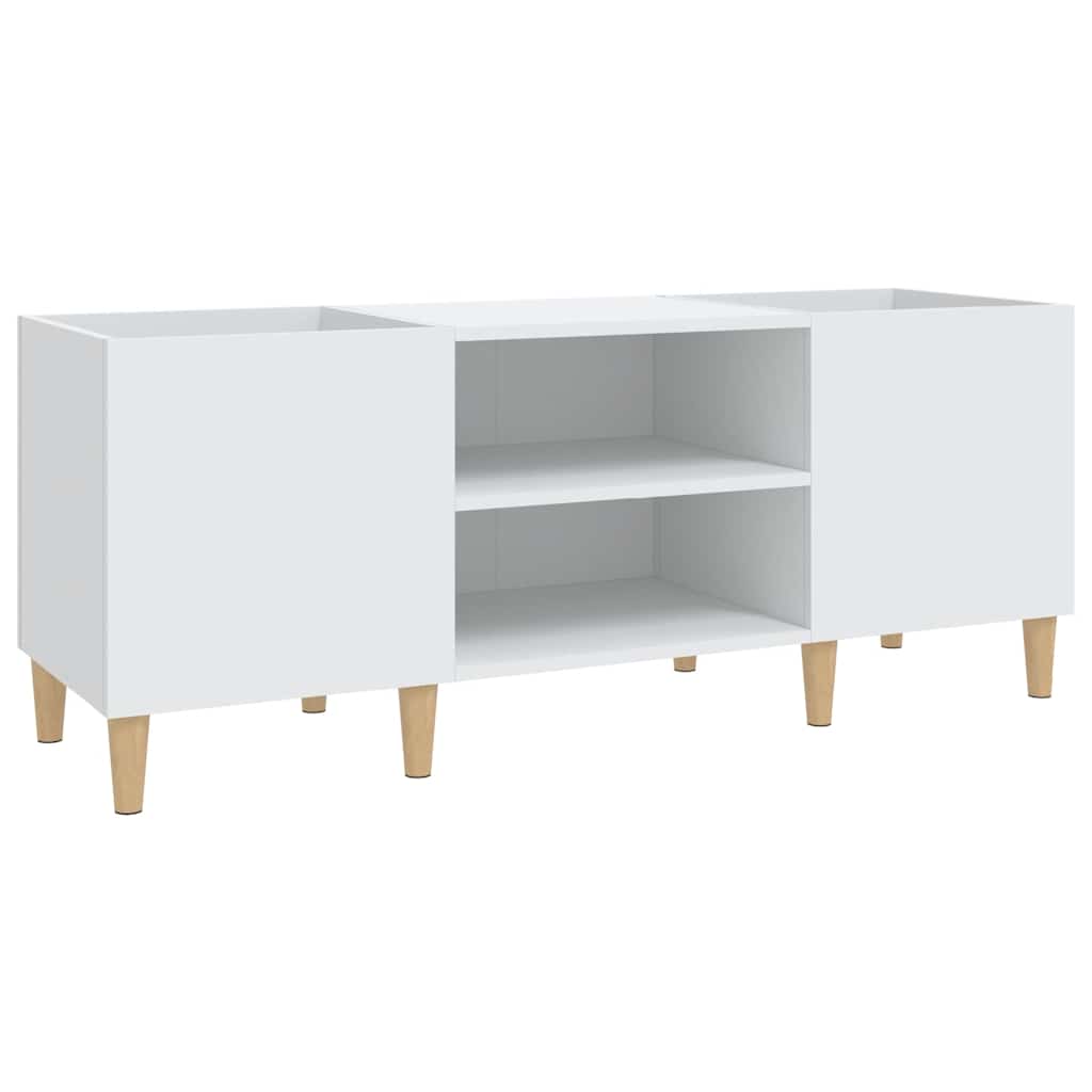 E-shop vidaXL Skrinka na platne biela 121x38x48 cm, drevená