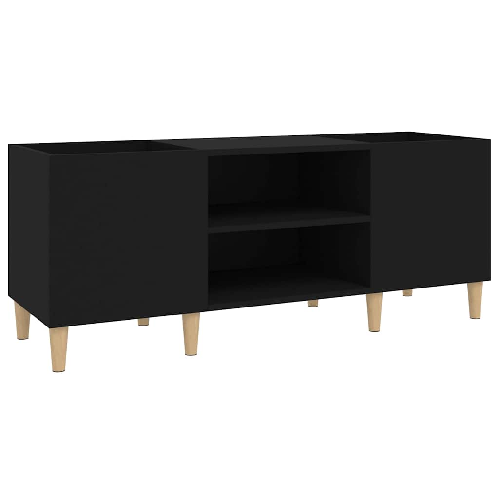 vidaXL Skříňka na LP desky černá 121 x 38 x 48 cm kompozitní dřevo