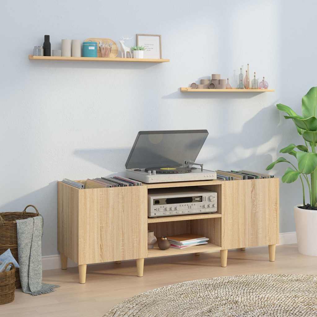 vida XL Plattenschrank Sonoma-Eiche 121x 38x 48 cm Holzwerkstoff