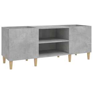 Skříňka na LP desky betonově šedá 121x38x48 cm kompozitní dřevo - obrázek 2