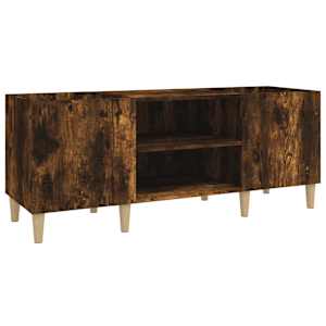 Skříňka na LP desky kouřový dub 121x38x48 cm kompozitní dřevo - obrázek 2