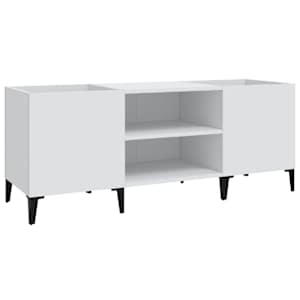 Skříňka na LP desky bílá 121 x 38 x 48 cm kompozitní dřevo - obrázek 2
