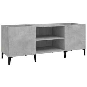 Skříňka na LP desky betonově šedá 121x38x48 cm kompozitní dřevo - obrázek 2