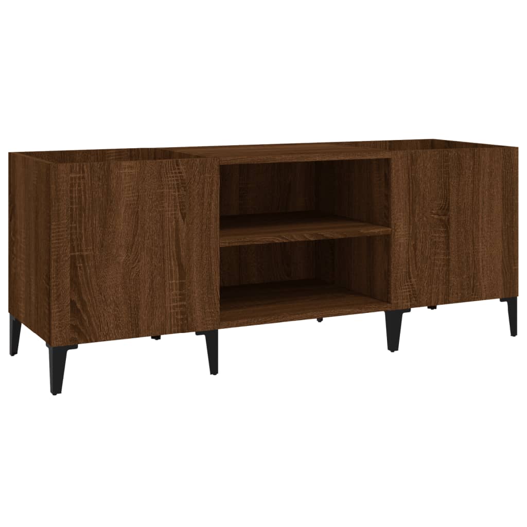 vidaXL Skříňka na LP desky hnědý dub 121x38x48 cm kompozitní dřevo