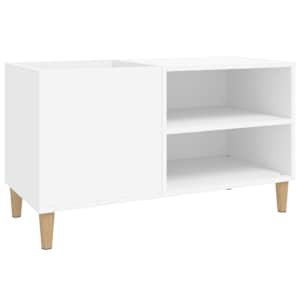 Skříňka na LP desky bílá 84,5 x 38 x 48 cm kompozitní dřevo - obrázek 2