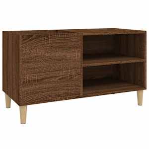 Skříňka na LP desky hnědý dub 84,5x38x48 cm kompozitní dřevo - obrázek 2