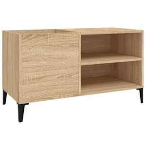 Skříňka na LP desky dub sonoma 84,5x38x48 cm kompozitní dřevo - obrázek 2