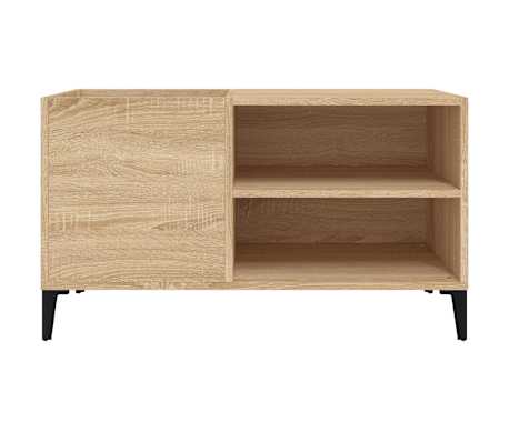 Mobile Porta Dischi VidaXL – Legno Multistrato Rovere Sonoma 84,5x38x89, Con Piano Robusto E Ampio Scomparto