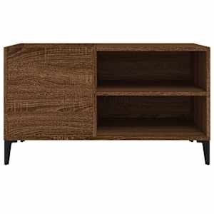 Skříňka na LP desky hnědý dub 84,5x38x48 cm kompozitní dřevo - obrázek 5