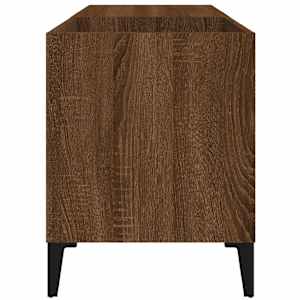 Skříňka na LP desky hnědý dub 84,5x38x48 cm kompozitní dřevo - obrázek 6