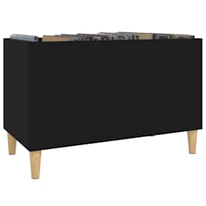 Skříňka na LP desky černá 74,5 x 38 x 48 cm kompozitní dřevo - obrázek 4