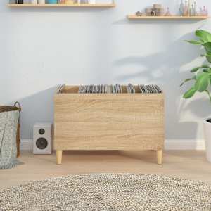 vidaXL Record Cabinet Sonoma Oak 74.5x38x48 cm Engineered Wood
