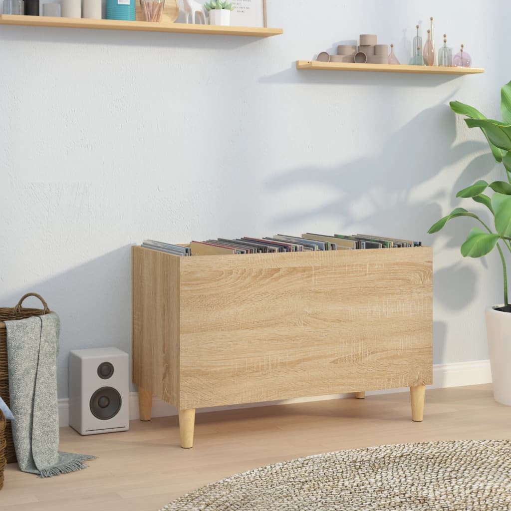 vida XL Plattenschrank Sonoma-Eiche 74,5x 38x 48 cm Holzwerkstoff