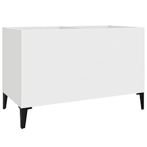 vidaXL plaadikapp, valge, 74,5 x 38 x 48 cm, tehispuit
