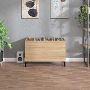 Skříňka na LP desky dub sonoma 74,5x38x48 cm kompozitní dřevo - obrázek 3