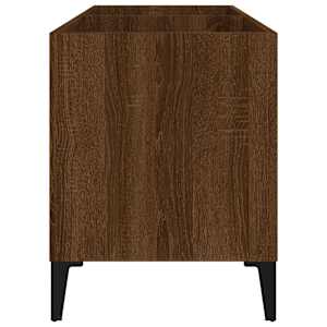 Skříňka na LP desky hnědý dub 74,5x38x48 cm kompozitní dřevo - obrázek 6