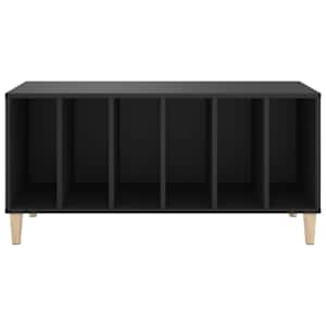 Skříňka na LP desky černá 100 x 38 x 48 cm kompozitní dřevo - obrázek 5