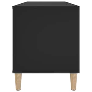 Skříňka na LP desky černá 100 x 38 x 48 cm kompozitní dřevo - obrázek 6