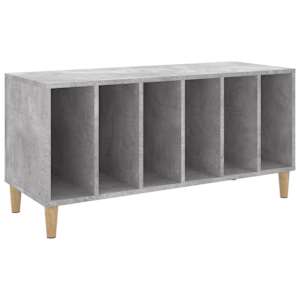 Skříňka na LP desky betonově šedá 100x38x48 cm kompozitní dřevo - obrázek 2