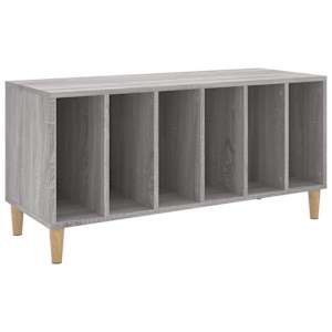 Skříňka na LP desky šedá sonoma 100x38x48 cm kompozitní dřevo - obrázek 2