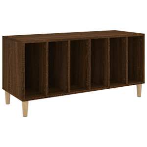 Skříňka na LP desky hnědý dub 100x38x48 cm kompozitní dřevo - obrázek 2