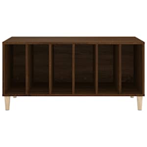Skříňka na LP desky hnědý dub 100x38x48 cm kompozitní dřevo - obrázek 5