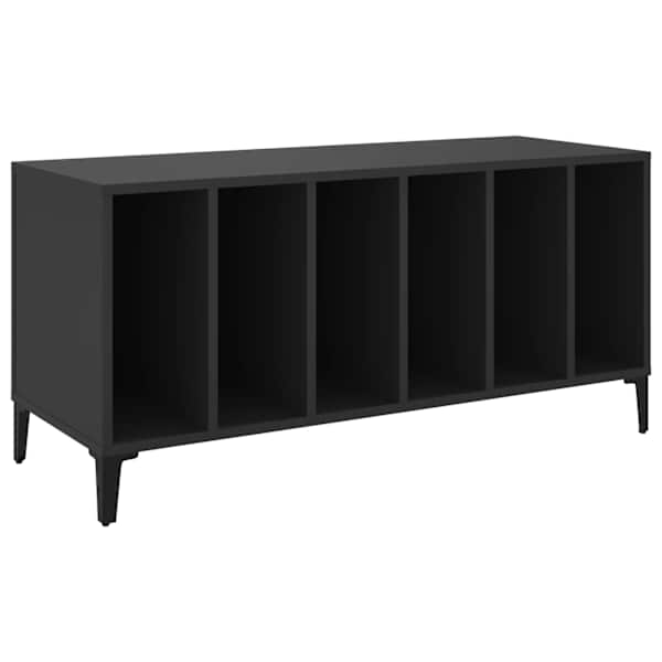 vidaXL plaadikapp, must, 100 x 38 x 48 cm, tehispuit