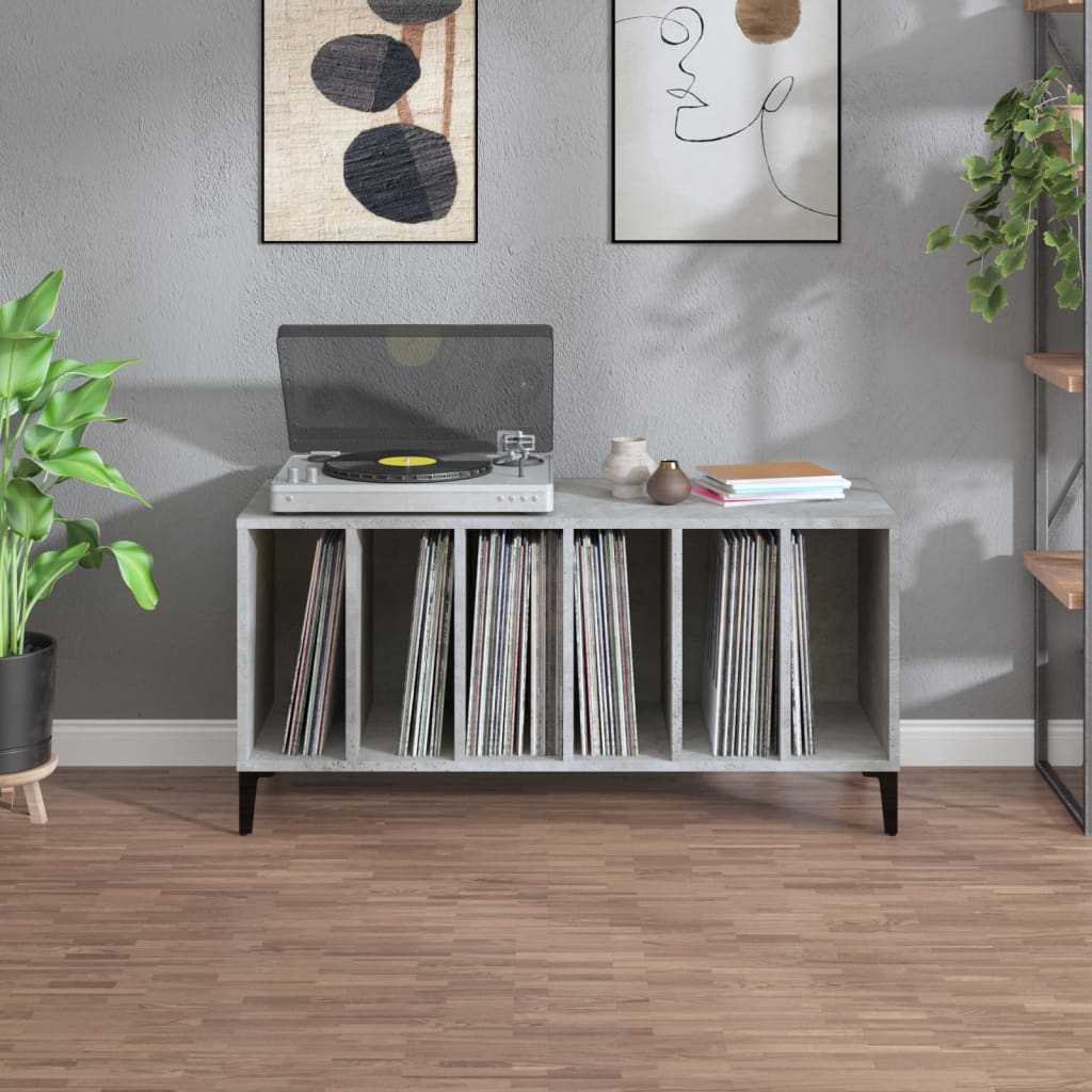 vidaXL Skrinka na platne betónovosivá 100x38x48 cm kompozitné drevo