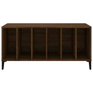 Skříňka na LP desky hnědý dub 100x38x48 cm kompozitní dřevo - obrázek 5