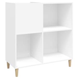 Skříňka na LP desky bílá 84,5 x 38 x 89 cm kompozitní dřevo - obrázek 2