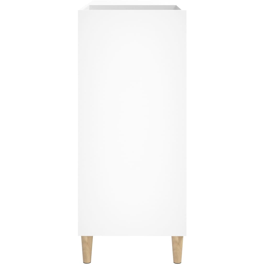 fehér szerelt fa hanglemezszekrény 84,5 x 38 x 89 cm